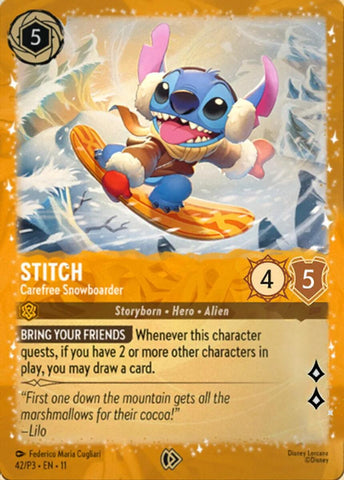 Stitch - Carefree Snowboarder (42) [Promo Cards]