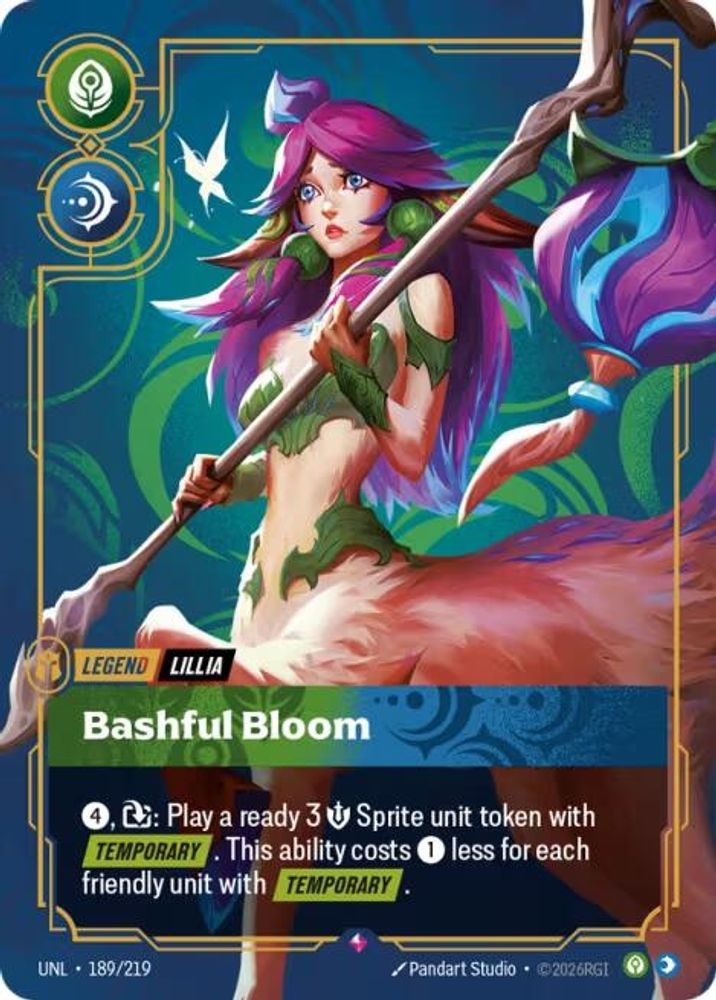 Lillia - Bashful Bloom (189/219) - [Unleashed Foil] (Riftbound TCG)