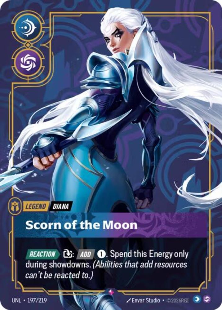 Diana - Scorn of the Moon (197/219) - [Unleashed Foil] (Riftbound TCG)