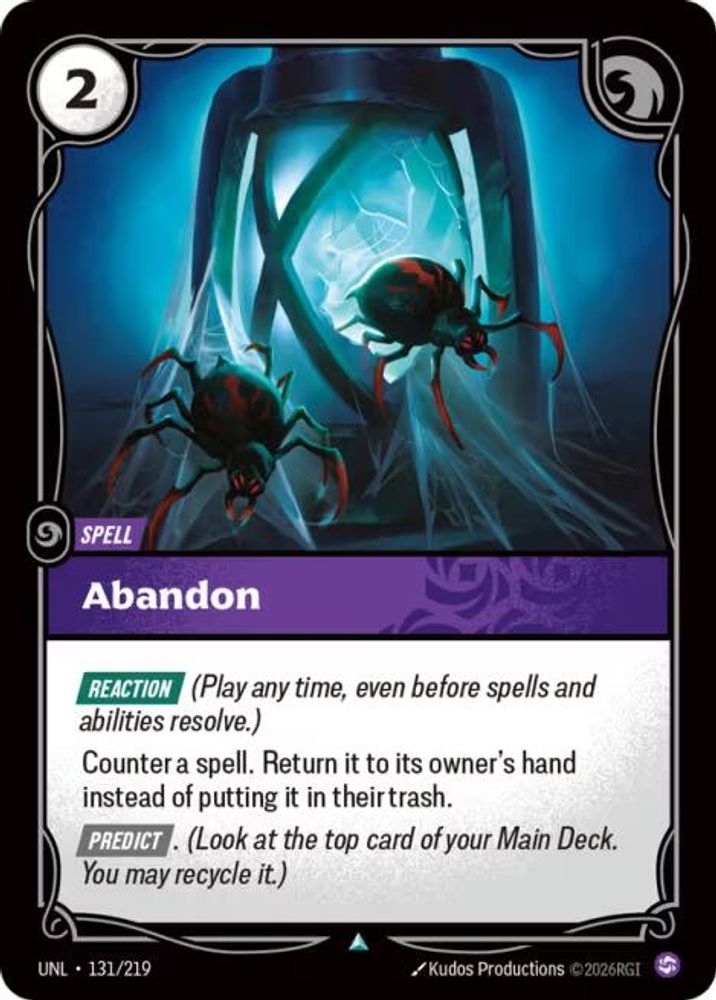 Abandon (131/219) - [Unleashed ] (Riftbound TCG)