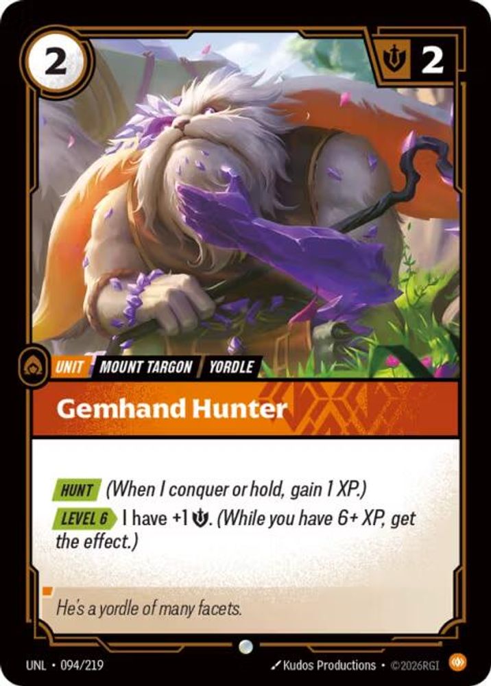 Gemhand Hunter (094/219) - [Unleashed Foil] (Riftbound TCG)