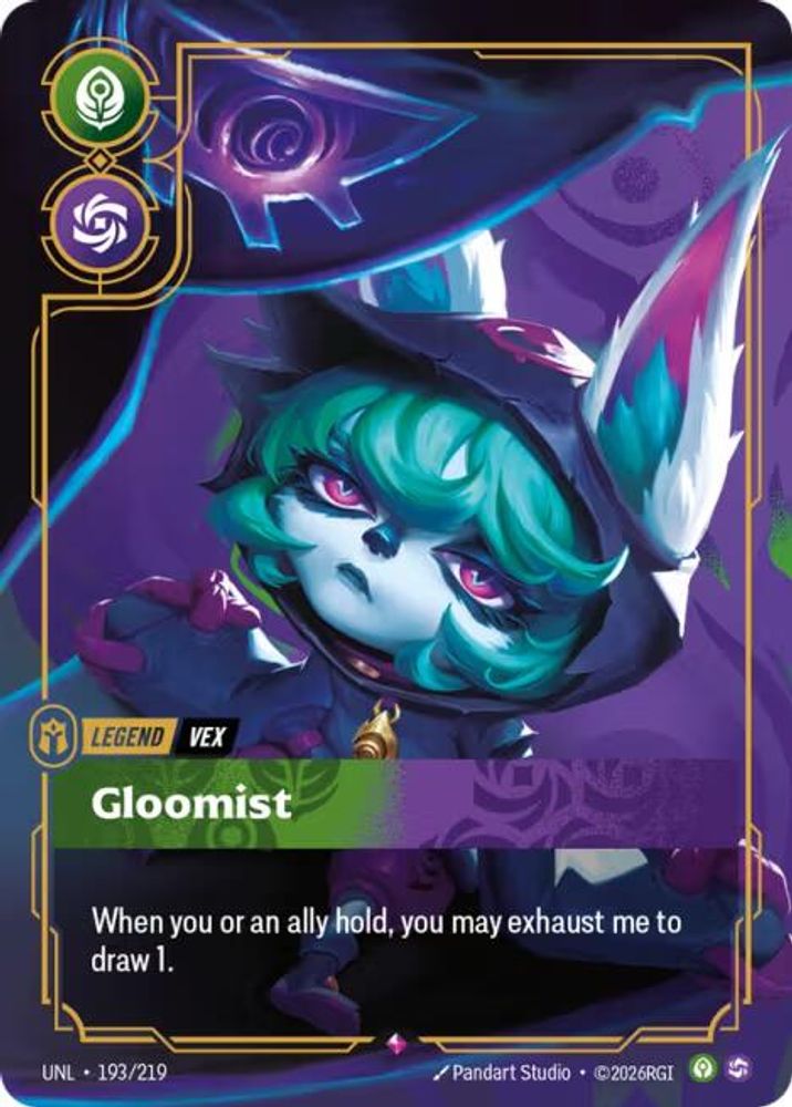 Vex - Gloomist (193/219) - [Unleashed Foil] (Riftbound TCG)