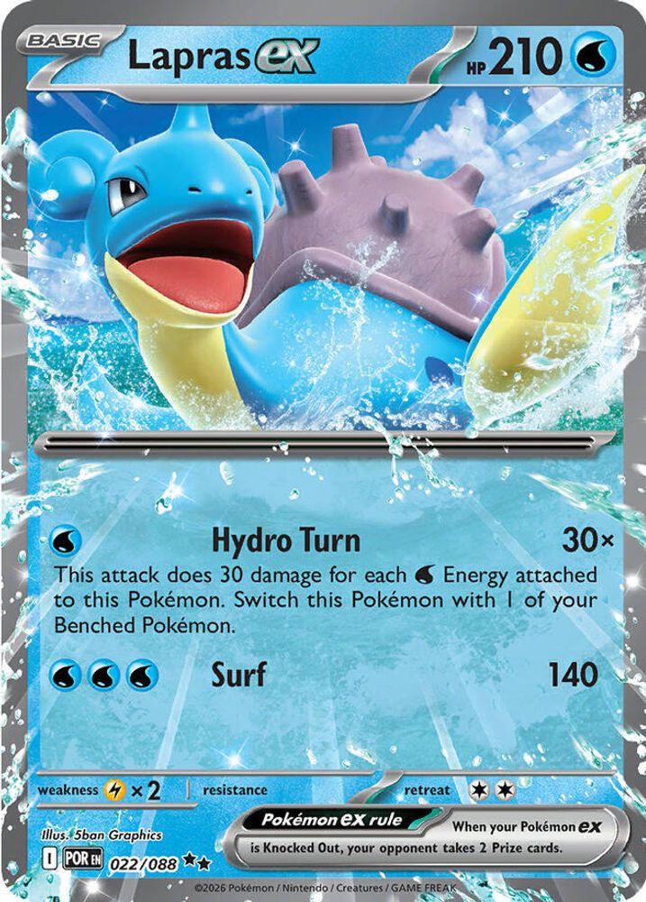 Lapras ex (022/088) [Mega Evolution: Perfect Order]