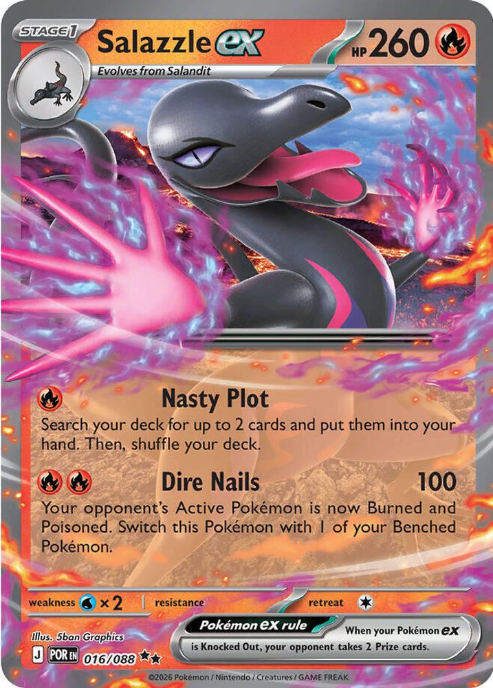 Salazzle ex (016/088) [Mega Evolution: Perfect Order]