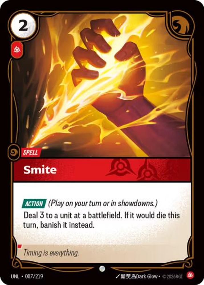 Smite (007/219) - [Unleashed Foil] (Riftbound TCG)