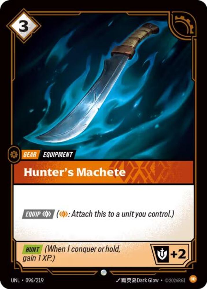 Hunter's Machete (096/219) - [Unleashed Foil] (Riftbound TCG)