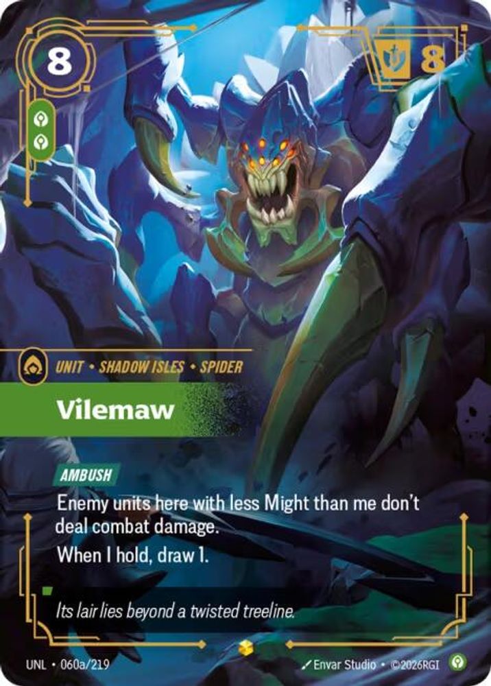 Vilemaw (Alternate Art) (060a/219) - [Unleashed Foil] (Riftbound TCG)