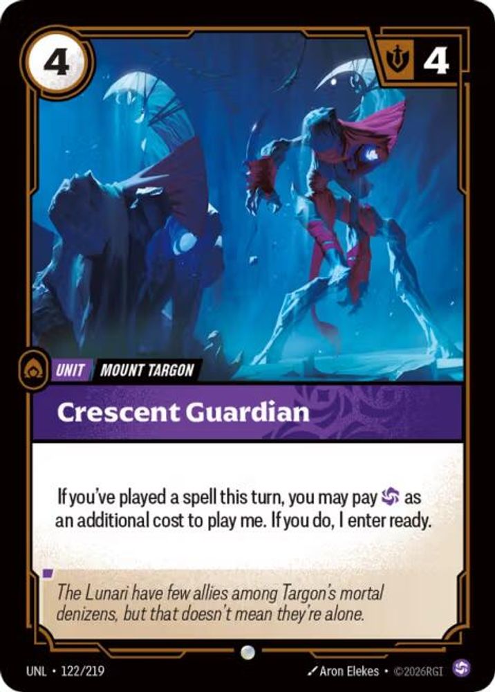 Crescent Guardian (122/219) - [Unleashed Foil] (Riftbound TCG)
