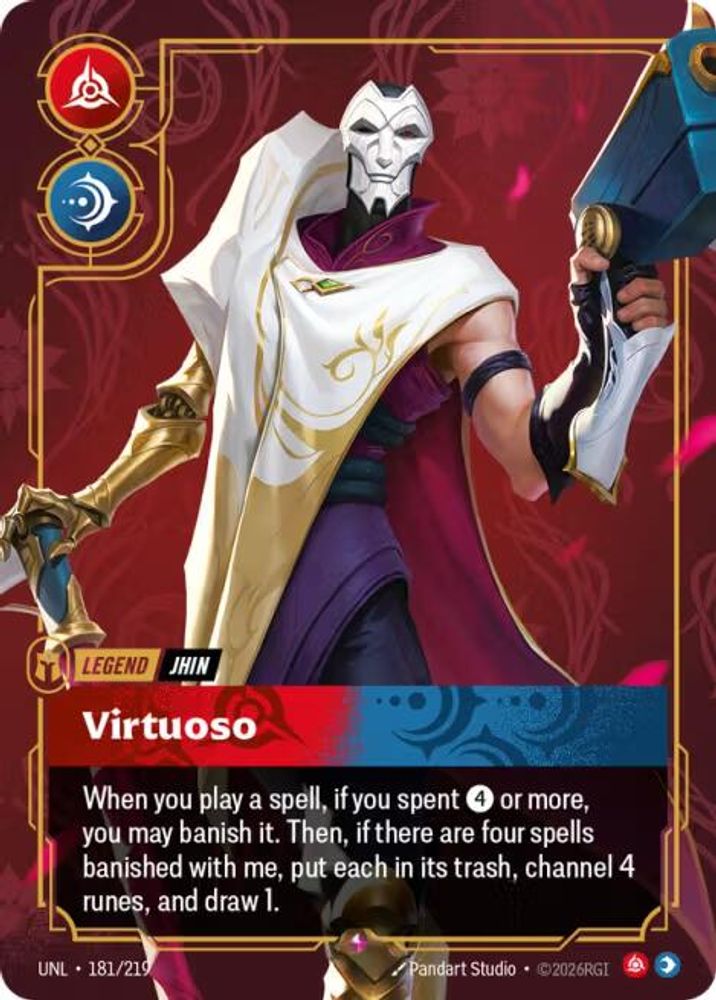 Jhin - Virtuoso (181/219) - [Unleashed Foil] (Riftbound TCG)