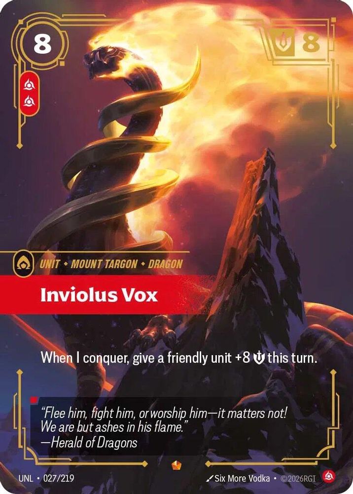 Inviolus Vox (027/219) - [Unleashed Foil] (Riftbound TCG)