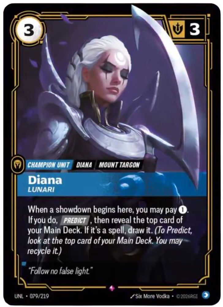 Diana - Lunari (079/219) - [Unleashed Foil] (Riftbound TCG)