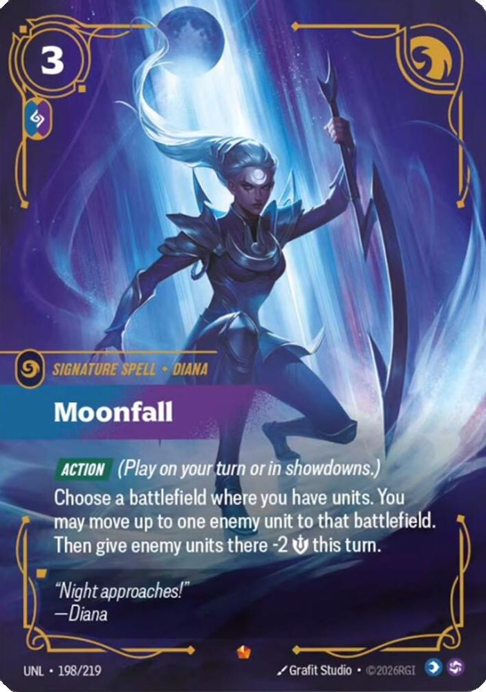 Moonfall (189/219) - [Unleashed Foil] (Riftbound TCG)