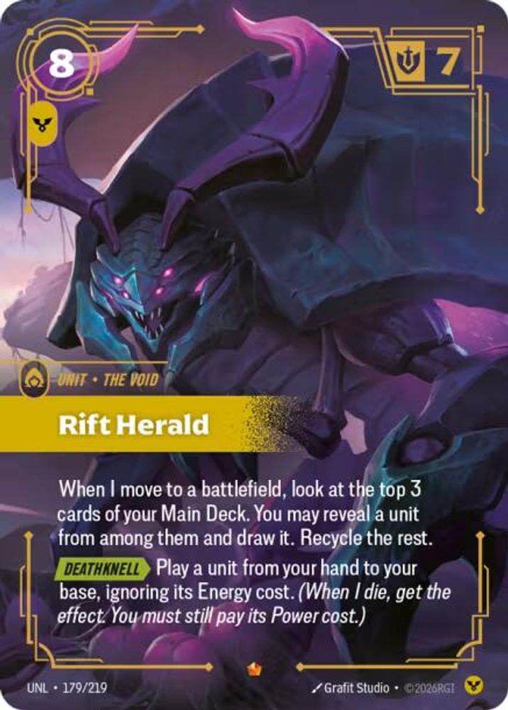 Rift Herald (179/219) - [Unleashed Foil] (Riftbound TCG)