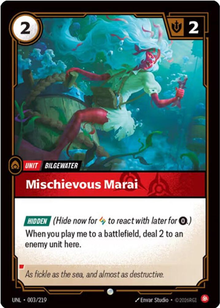 Mischevious Marai (003/219) - [Unleashed Foil] (Riftbound TCG)