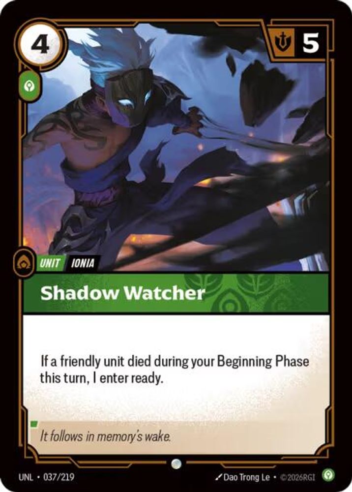 Shadow Watcher (037/219) - [Unleashed ] (Riftbound TCG)