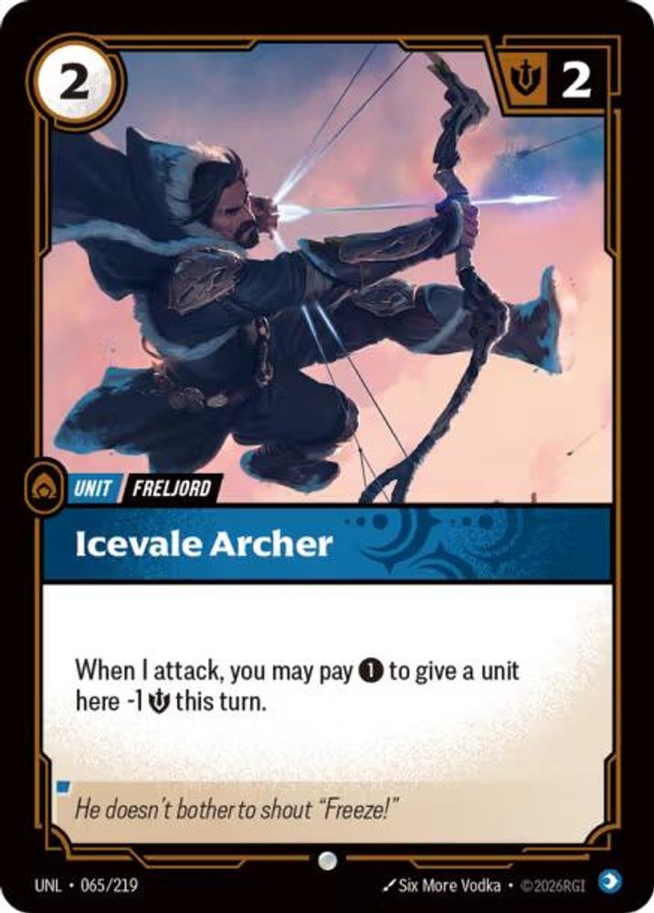Icevale Archer (065/219) - [Unleashed ] (Riftbound TCG)