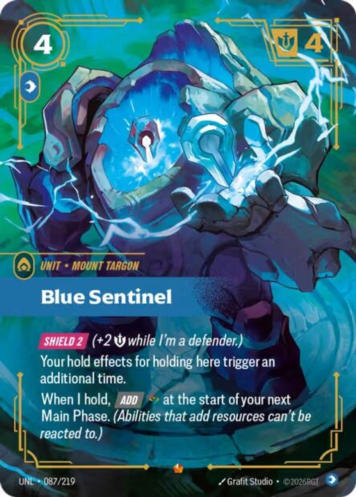 Blue Sentinel (087/219) - [Unleashed Foil] (Riftbound TCG)