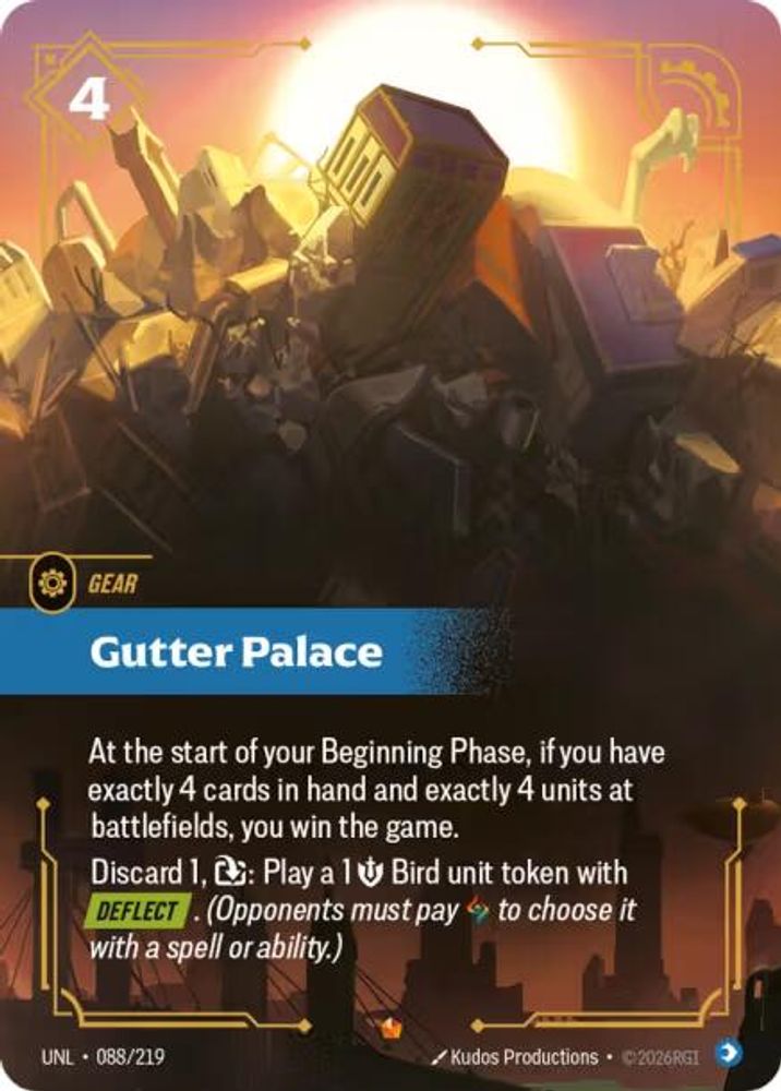 Gutter Palace (088/219) - [Unleashed Foil] (Riftbound TCG)