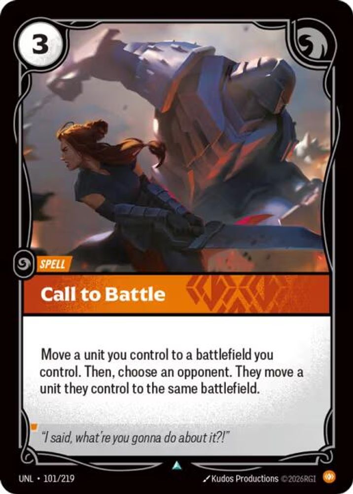 Call to Battle (101/219) - [Unleashed Foil] (Riftbound TCG)