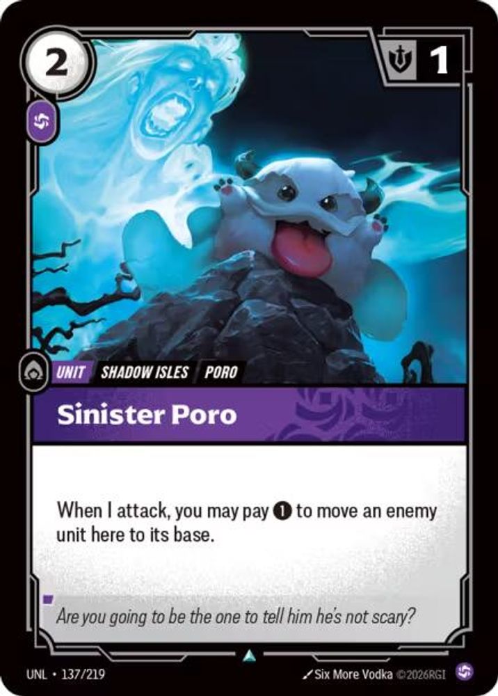 Sinister Poro (137/219) - [Unleashed ] (Riftbound TCG)