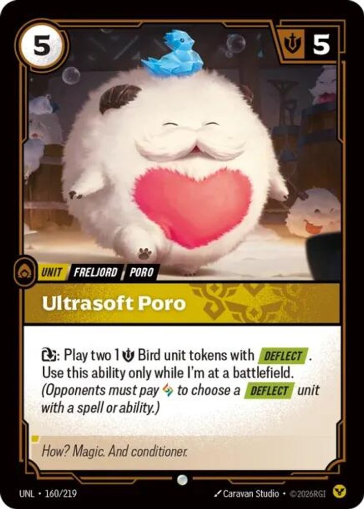 Ultrasoft Poro (160/219) - [Unleashed ] (Riftbound TCG)