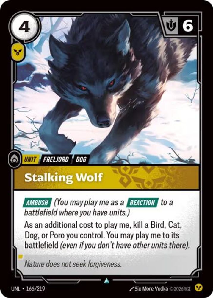 Stalking Wolf (166/219) - [Unleashed ] (Riftbound TCG)