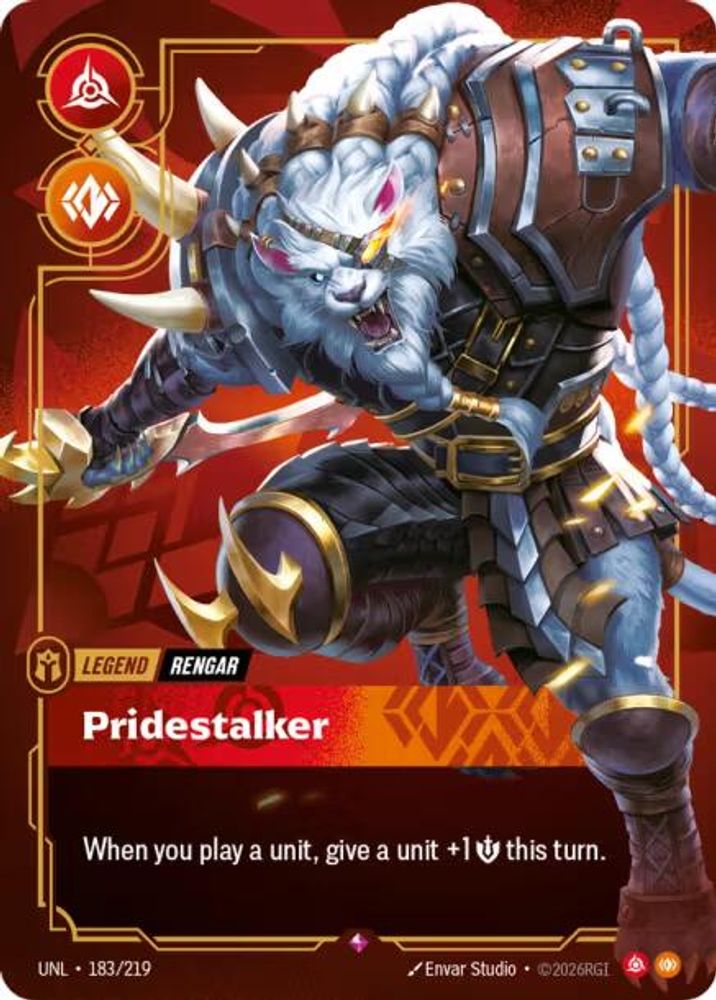 Rengar - Pridestalker (183/219) - [Unleashed Foil] (Riftbound TCG)