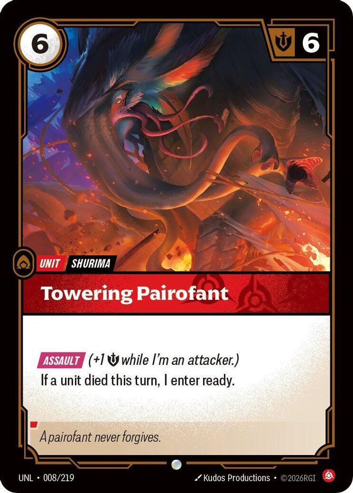 Towering Pairofant (008/219) - [Unleashed ] (Riftbound TCG)
