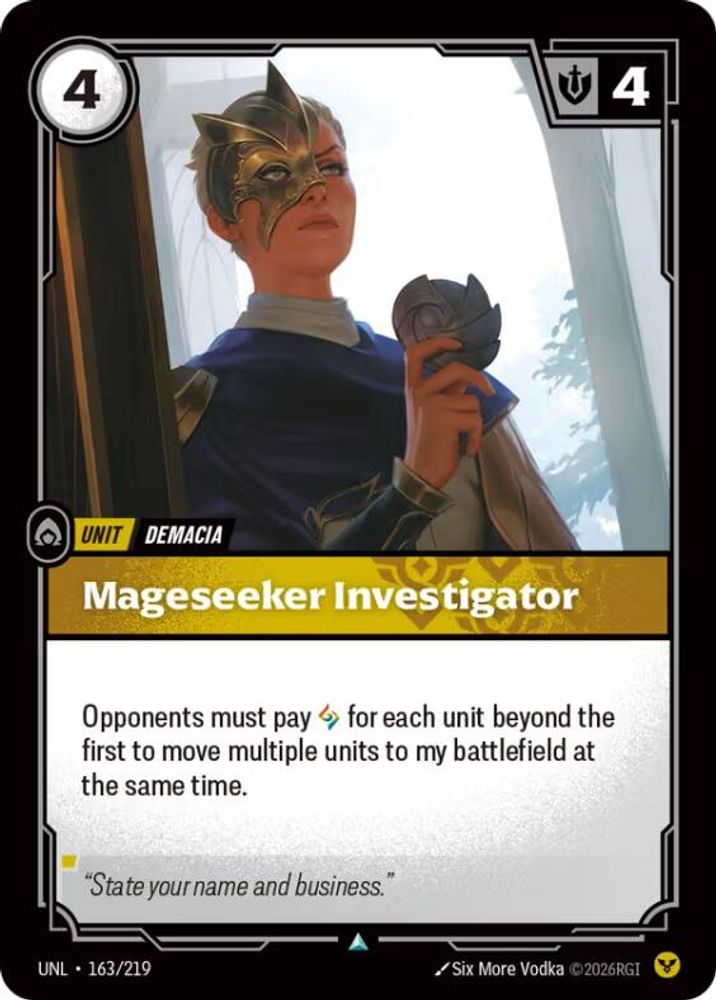 Mageseeker Investigator (163/219) - [Unleashed Foil] (Riftbound TCG)
