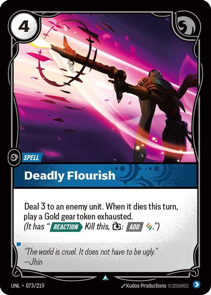 Deadly Flourish (073/219) - [Unleashed ] (Riftbound TCG)