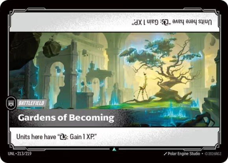 Gardens of Becoming (213/219) - [Unleashed Foil] (Riftbound TCG)