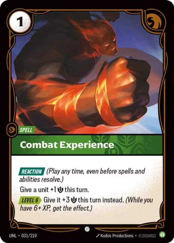 Combat Expertise (031/219) - [Unleashed Foil] (Riftbound TCG)