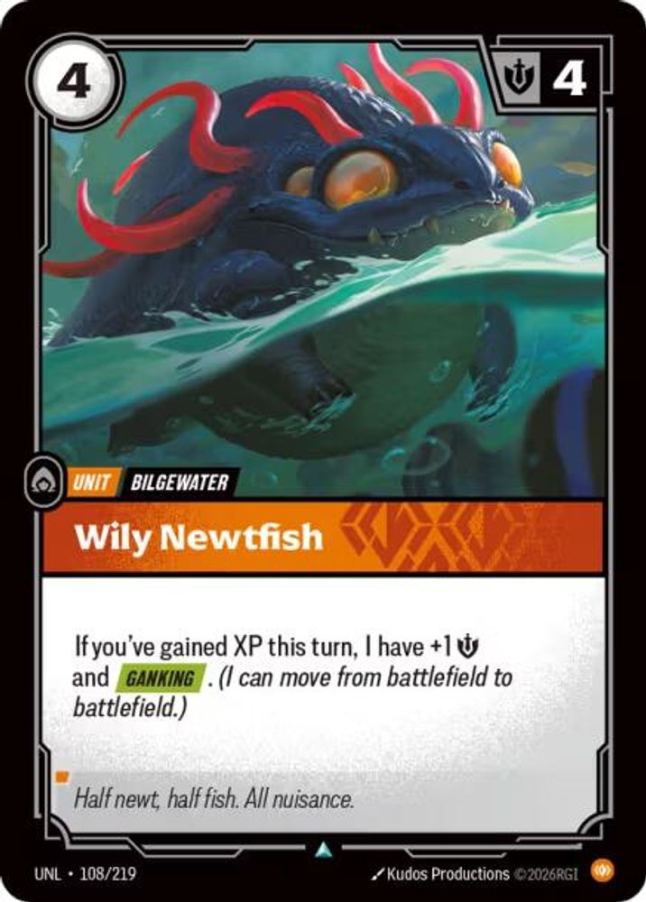 Wily Newtfish (108/219) - [Unleashed Foil] (Riftbound TCG)