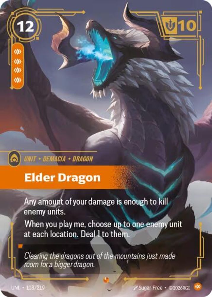 Elder Dragon (118/219) - [Unleashed Foil] (Riftbound TCG)