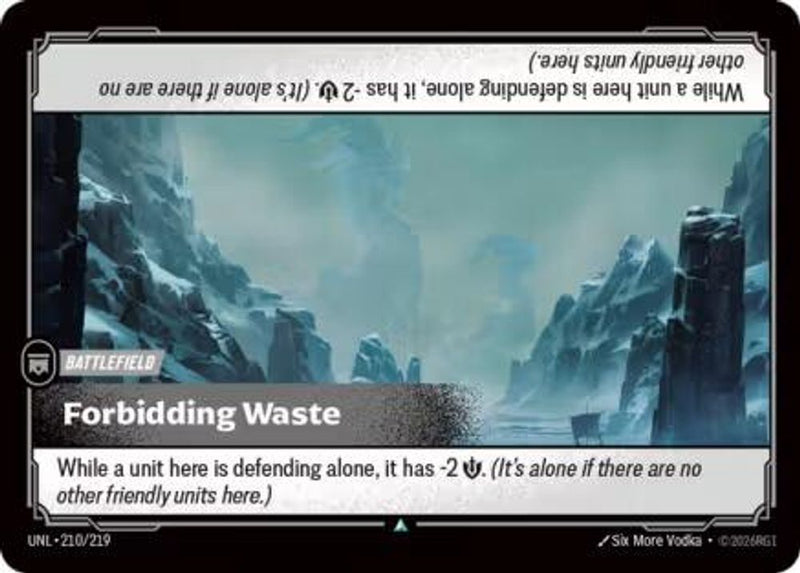 Forbidding Waste (210/219) - [Unleashed ] (Riftbound TCG)
