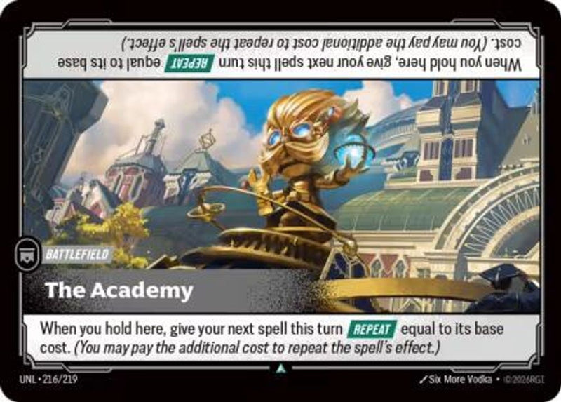 The Academy (216/219) - [Unleashed Foil] (Riftbound TCG)