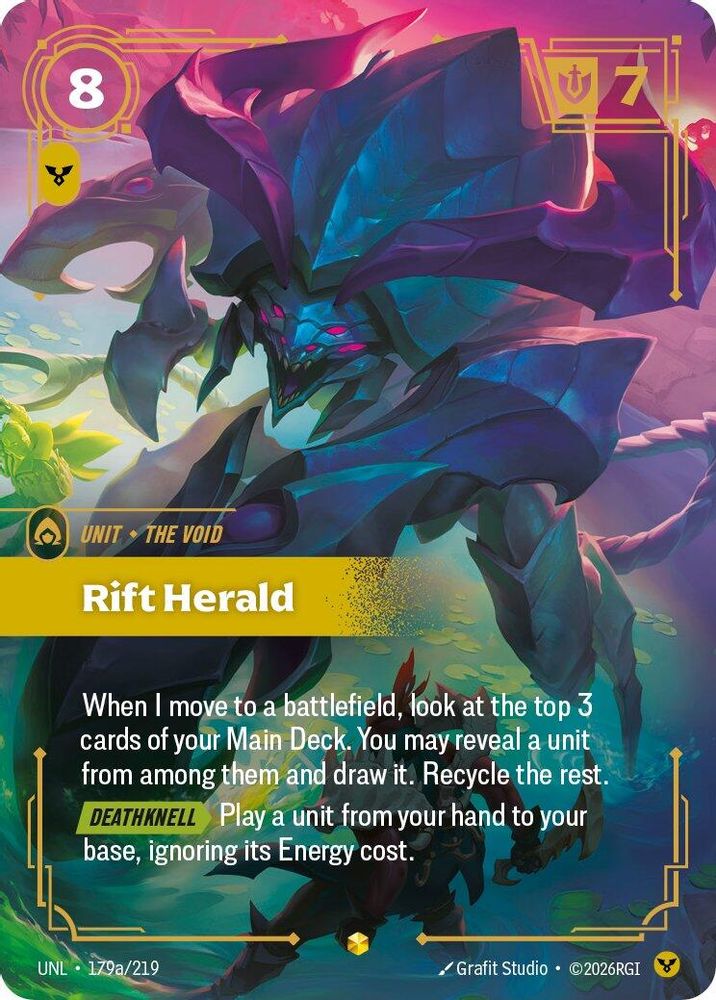 Rift Herald (Alternate Art) (179a/219) - [Unleashed Foil] (Riftbound TCG)