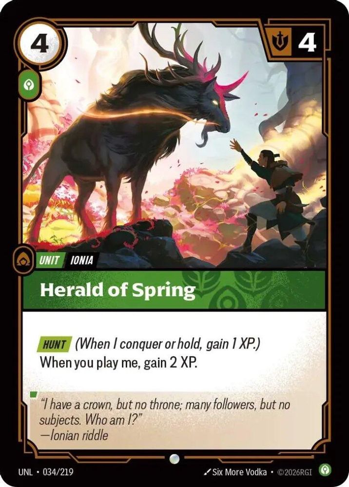 Herald of Spring (034/219) - [Unleashed ] (Riftbound TCG)