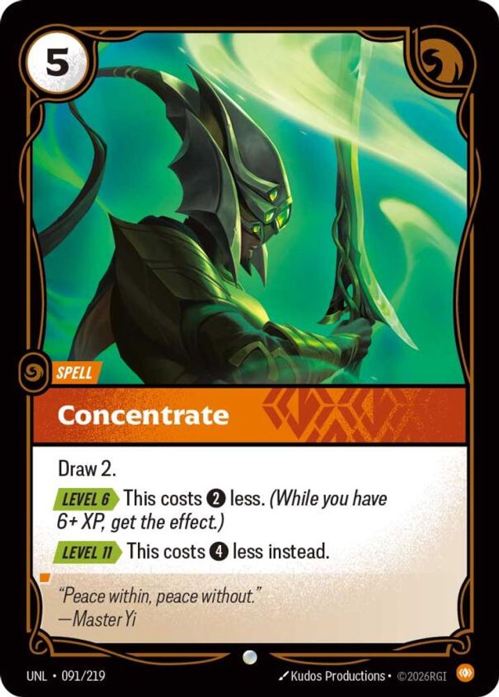 Concentrate (091/219) - [Unleashed Foil] (Riftbound TCG)