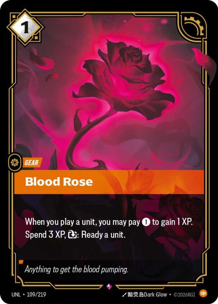 Blood Rose (109/219) - [Unleashed Foil] (Riftbound TCG)