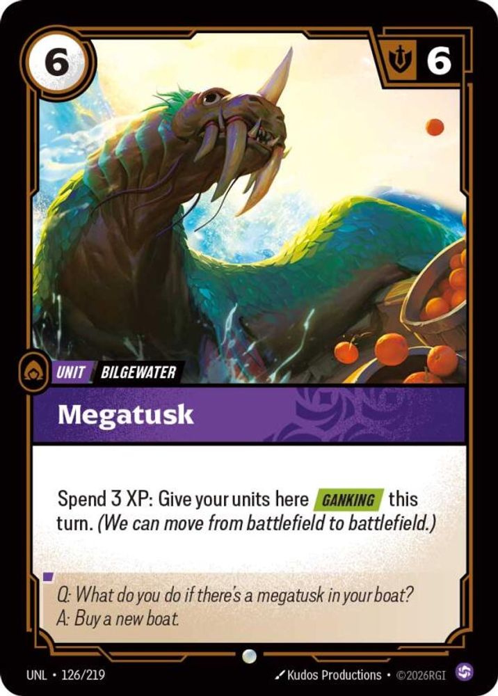 Megatusk (126/219) - [Unleashed Foil] (Riftbound TCG)