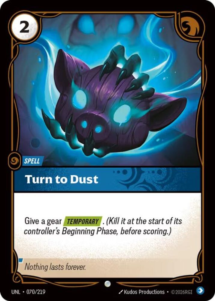 Turn to Dust (070/219) - [Unleashed Foil] (Riftbound TCG)