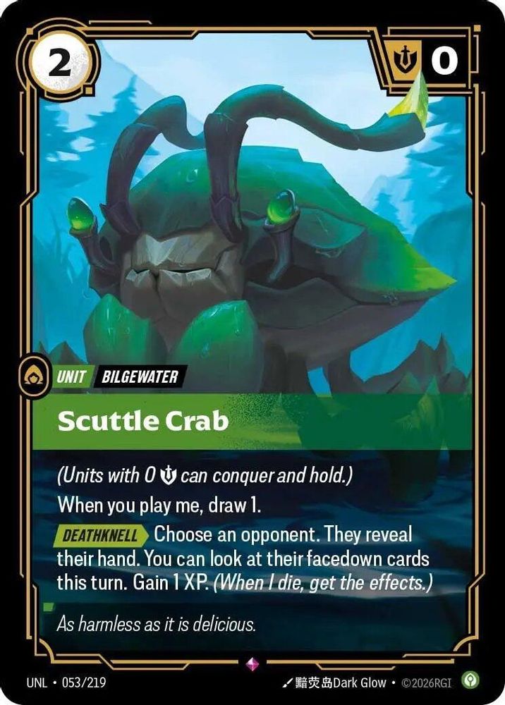 Scuttle Crab (053/219) - [Unleashed Foil] (Riftbound TCG)