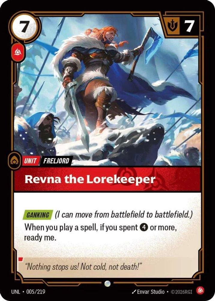 Revna the Lorekeeper (005/219) - [Unleashed ] (Riftbound TCG)