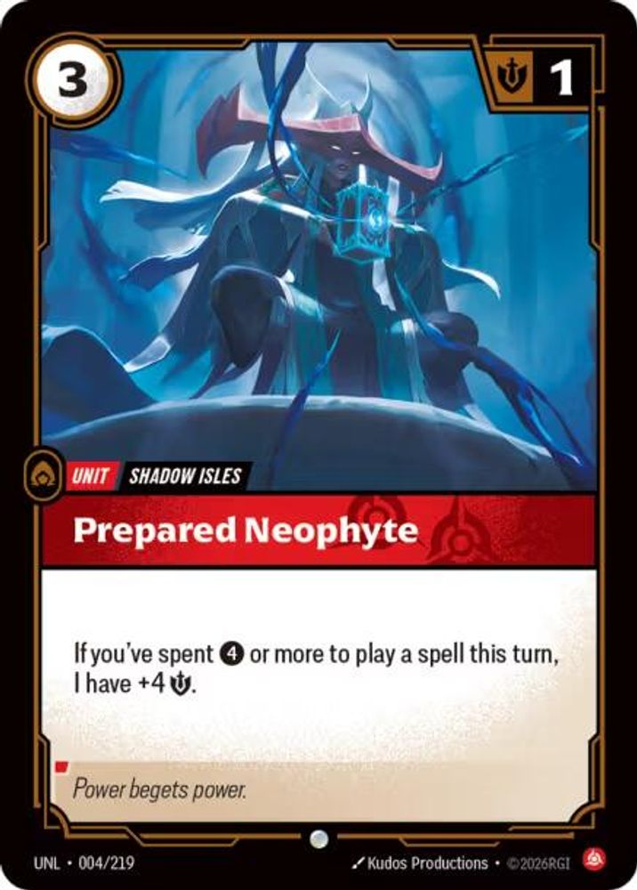 Prepared Neophyte (004/219) - [Unleashed ] (Riftbound TCG)