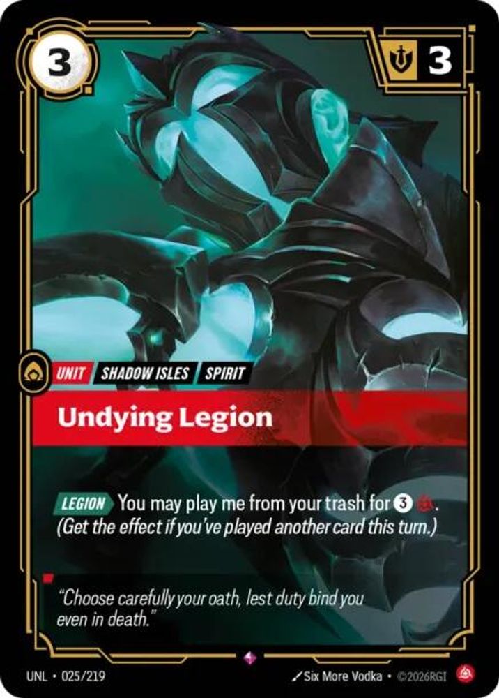 Undying Legion (025/219) - [Unleashed Foil] (Riftbound TCG)