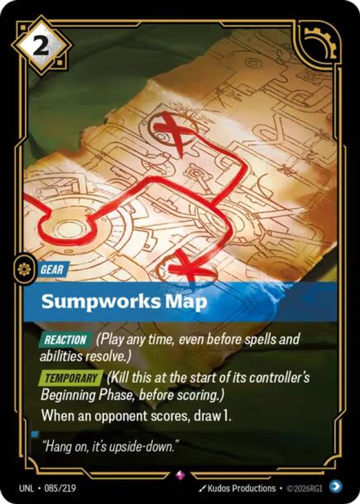 Sumpworks Map (085/219) - [Unleashed Foil] (Riftbound TCG)