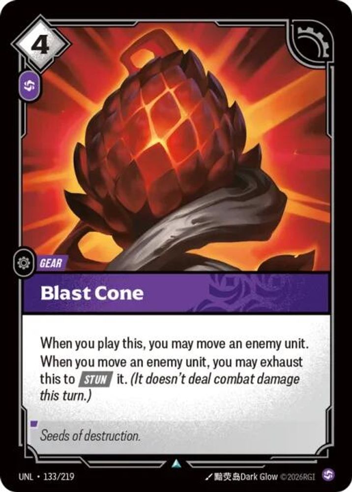 Blast Cone (133/219) - [Unleashed Foil] (Riftbound TCG)