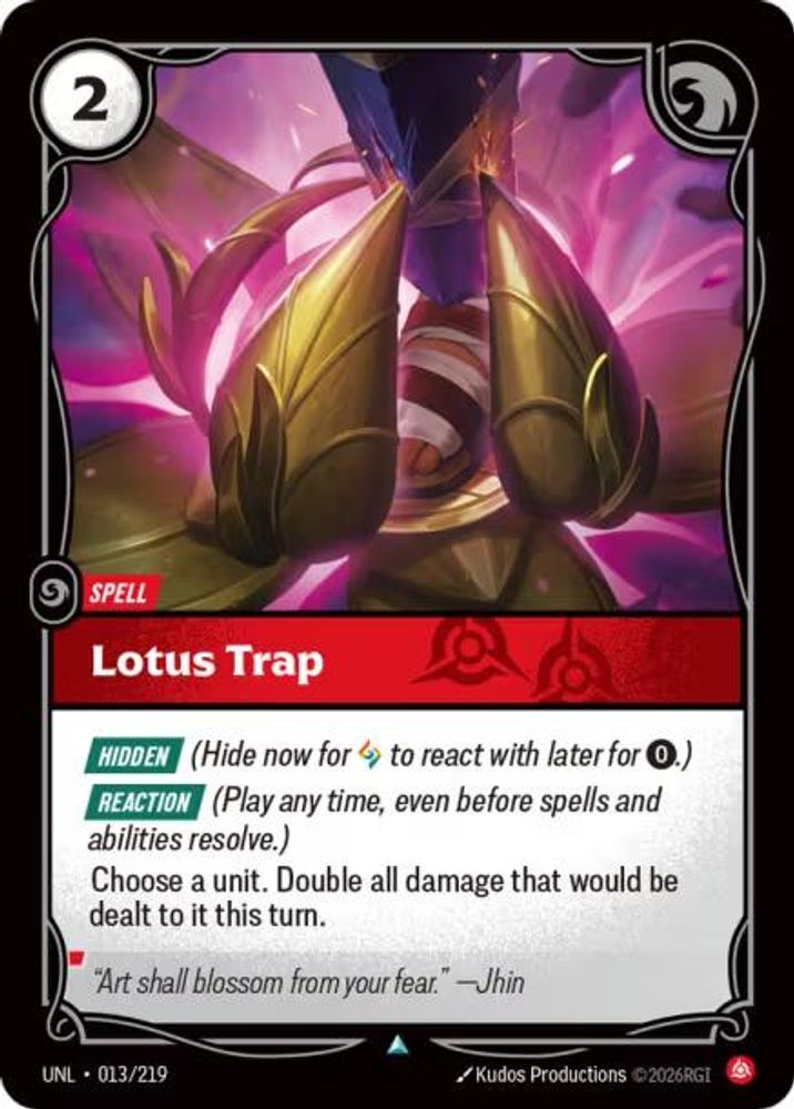 Lotus Trap (013/219) - [Unleashed ] (Riftbound TCG)