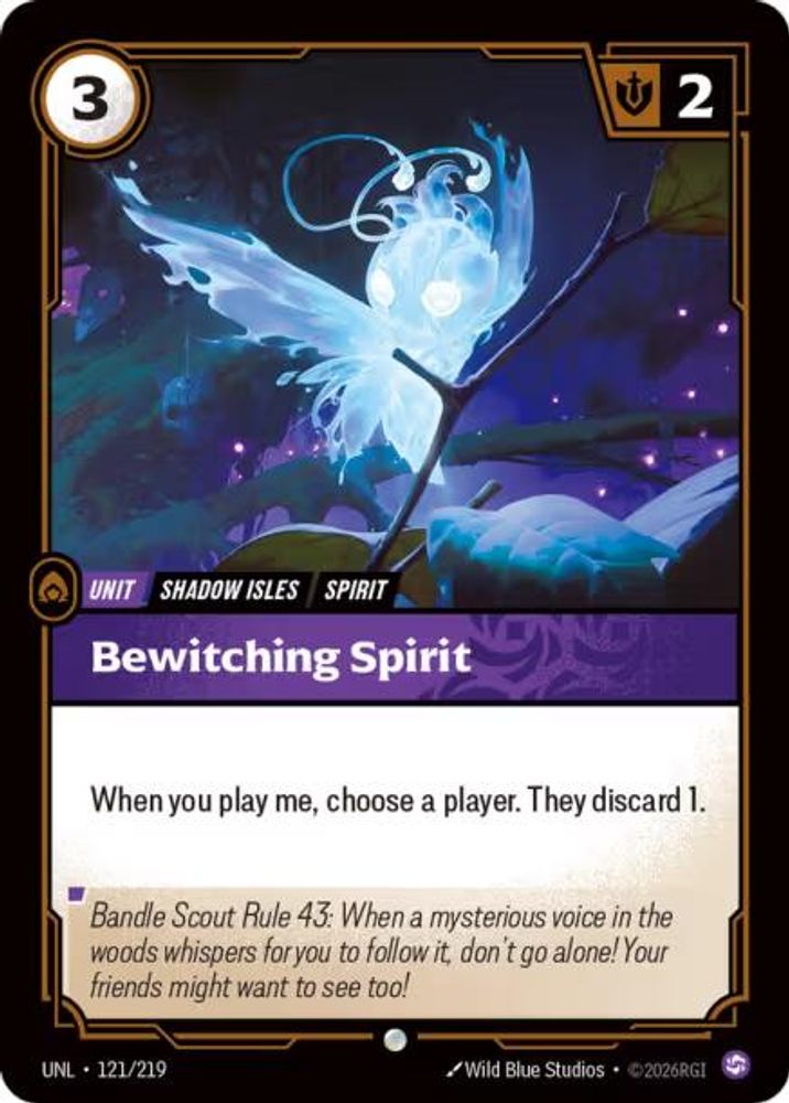 Bewitching Spirit (121/219) - [Unleashed Foil] (Riftbound TCG)
